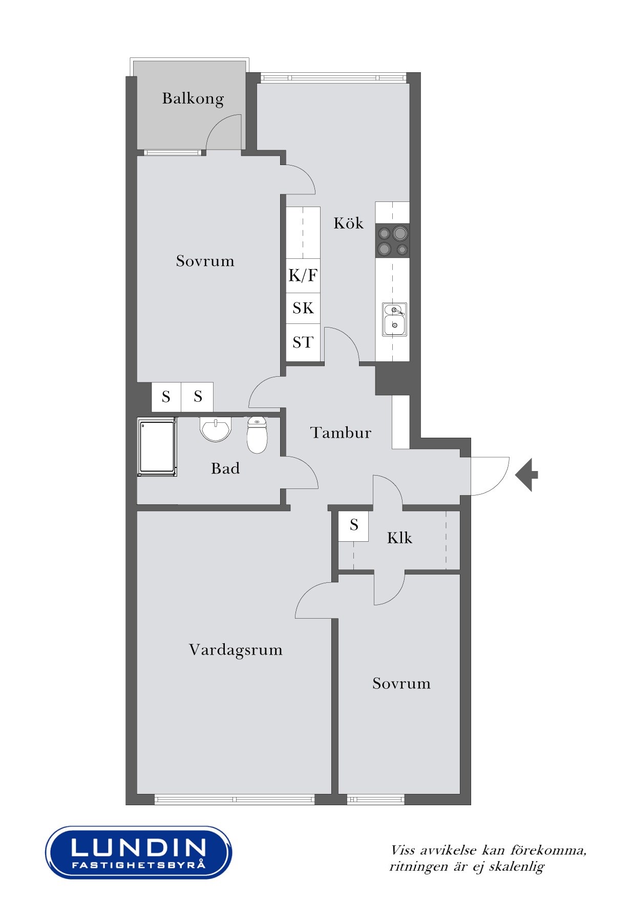 Planritning 1 Klostergången 11