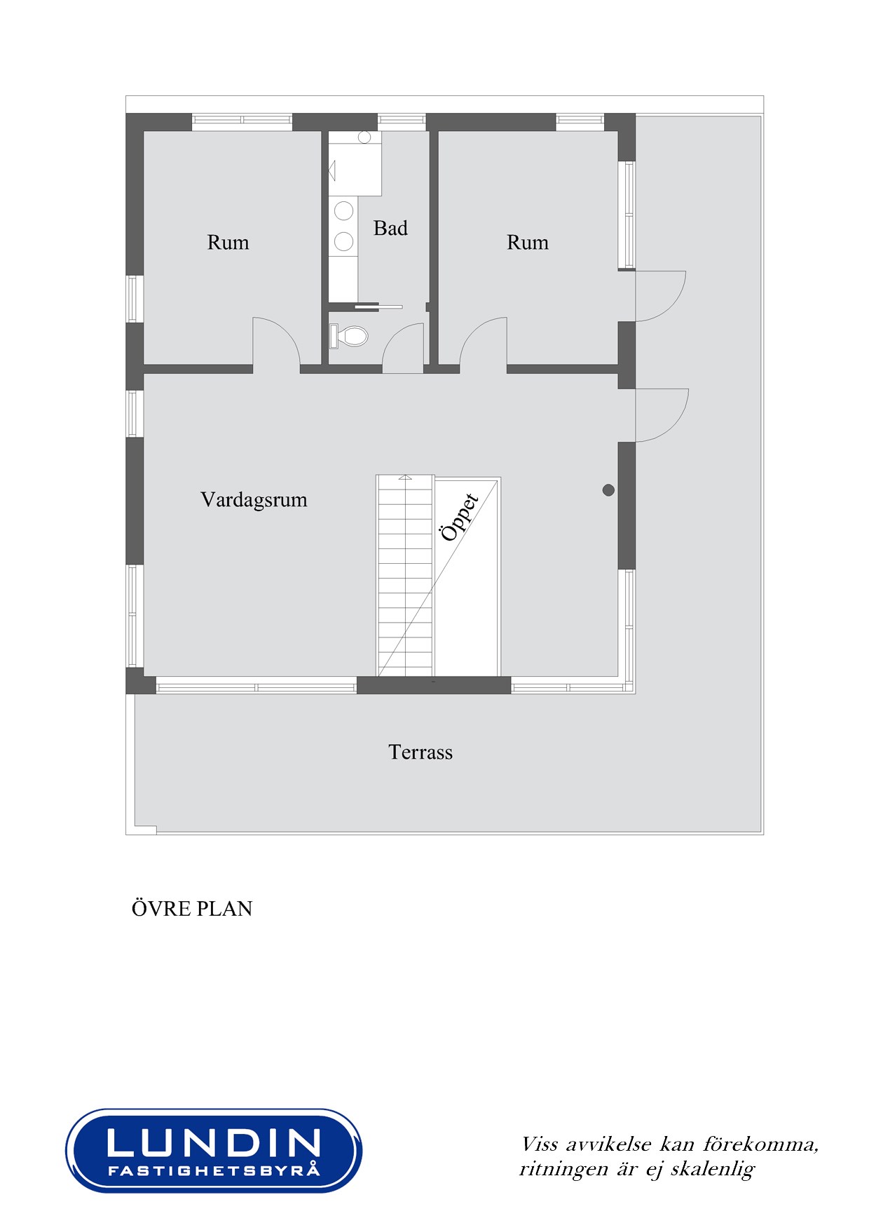 Planlösning, övre plan
