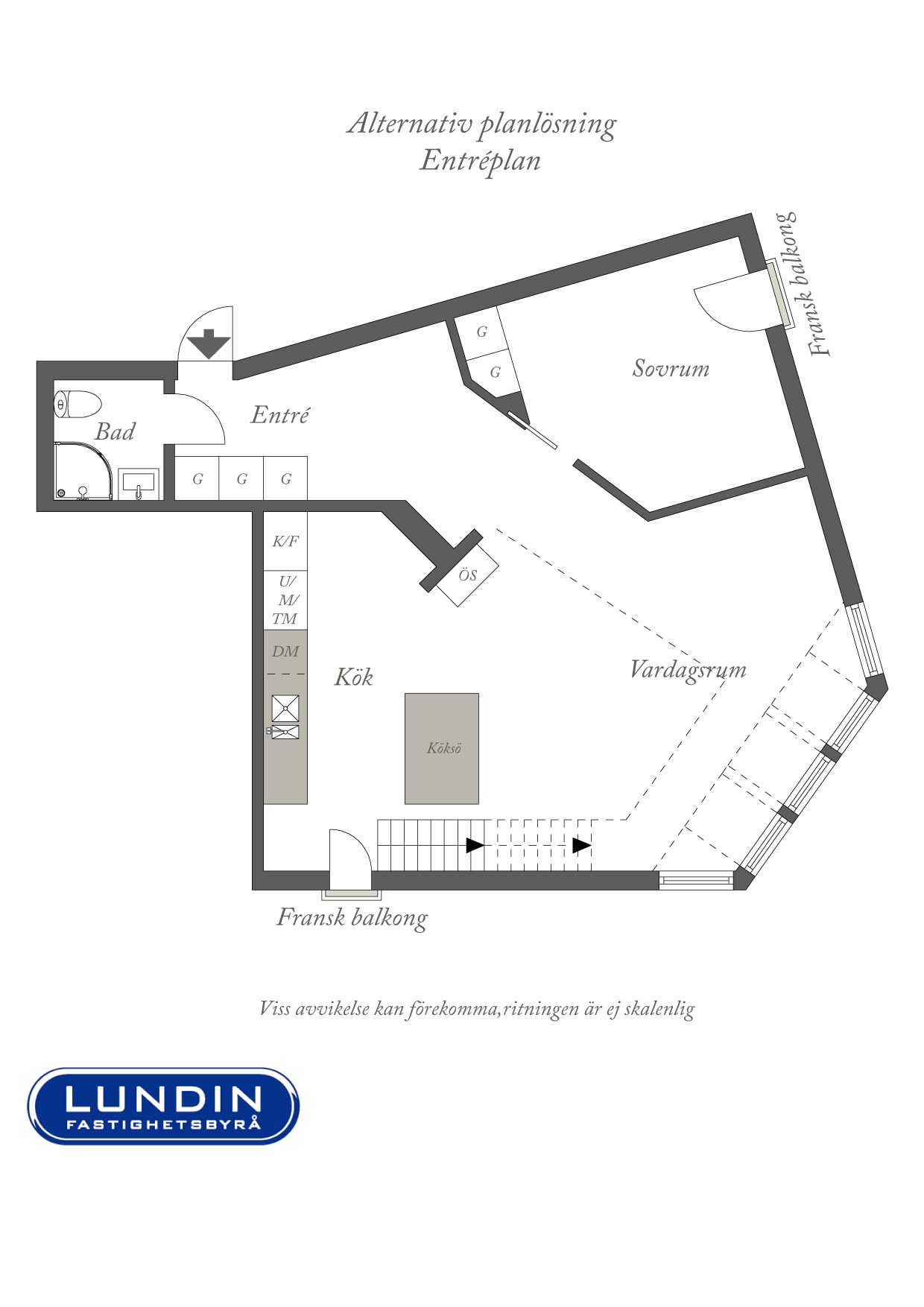 Alternativ planritning som en 3:a