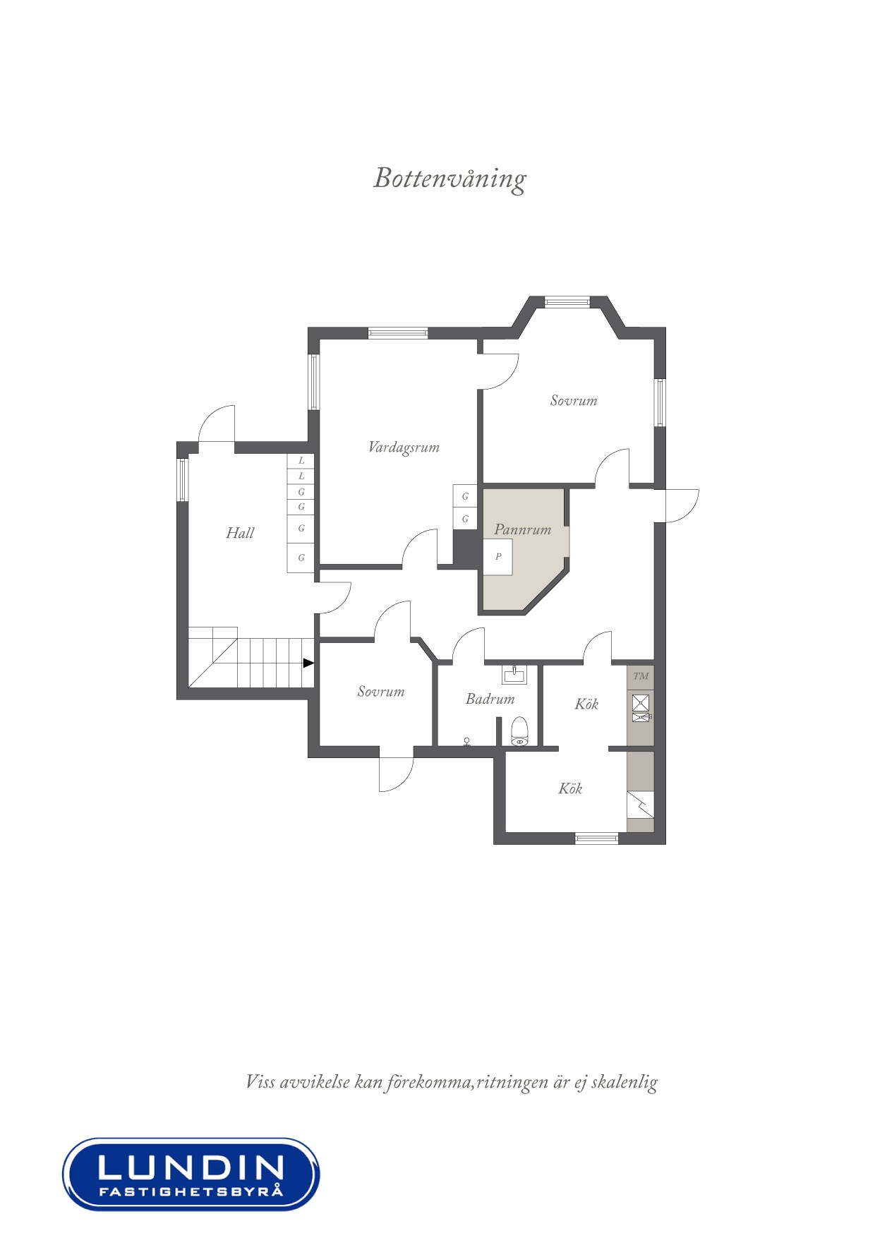 Planritning 1 Skarviksvägen 40