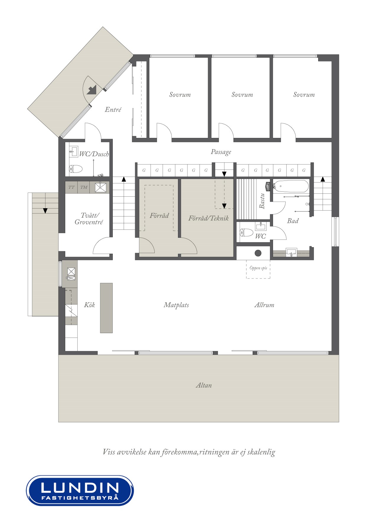 Planritning 1 Norra Hultavägen 11