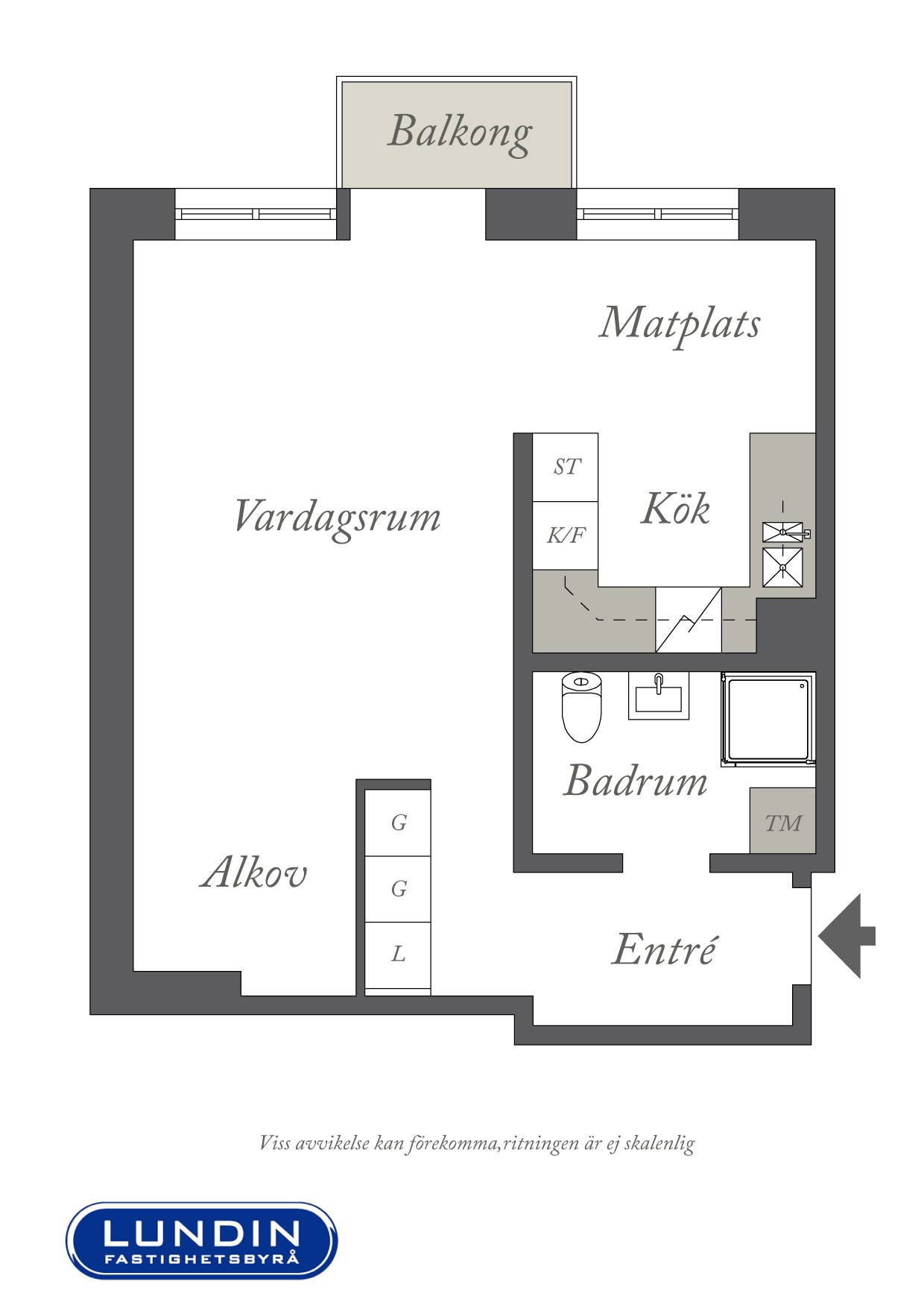Planritning 1 Norra gubberogatan 26