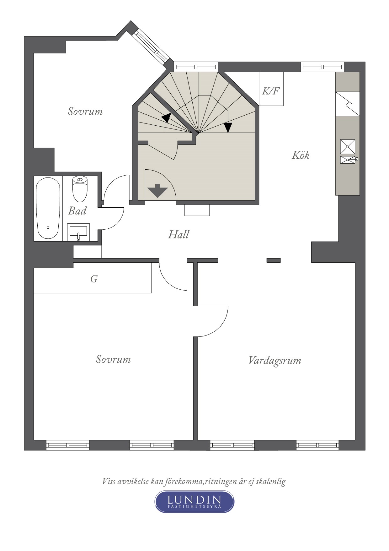 Planritning 1 Såggatan 20 A