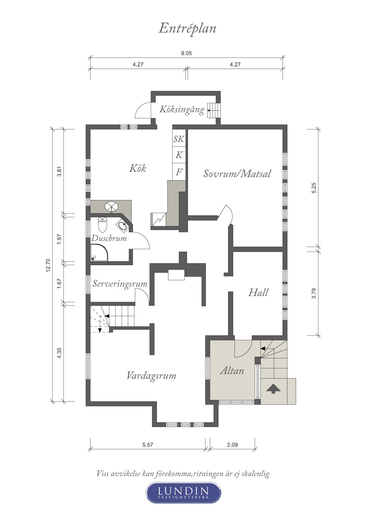 Planritning 1 Nyängsvägen 20