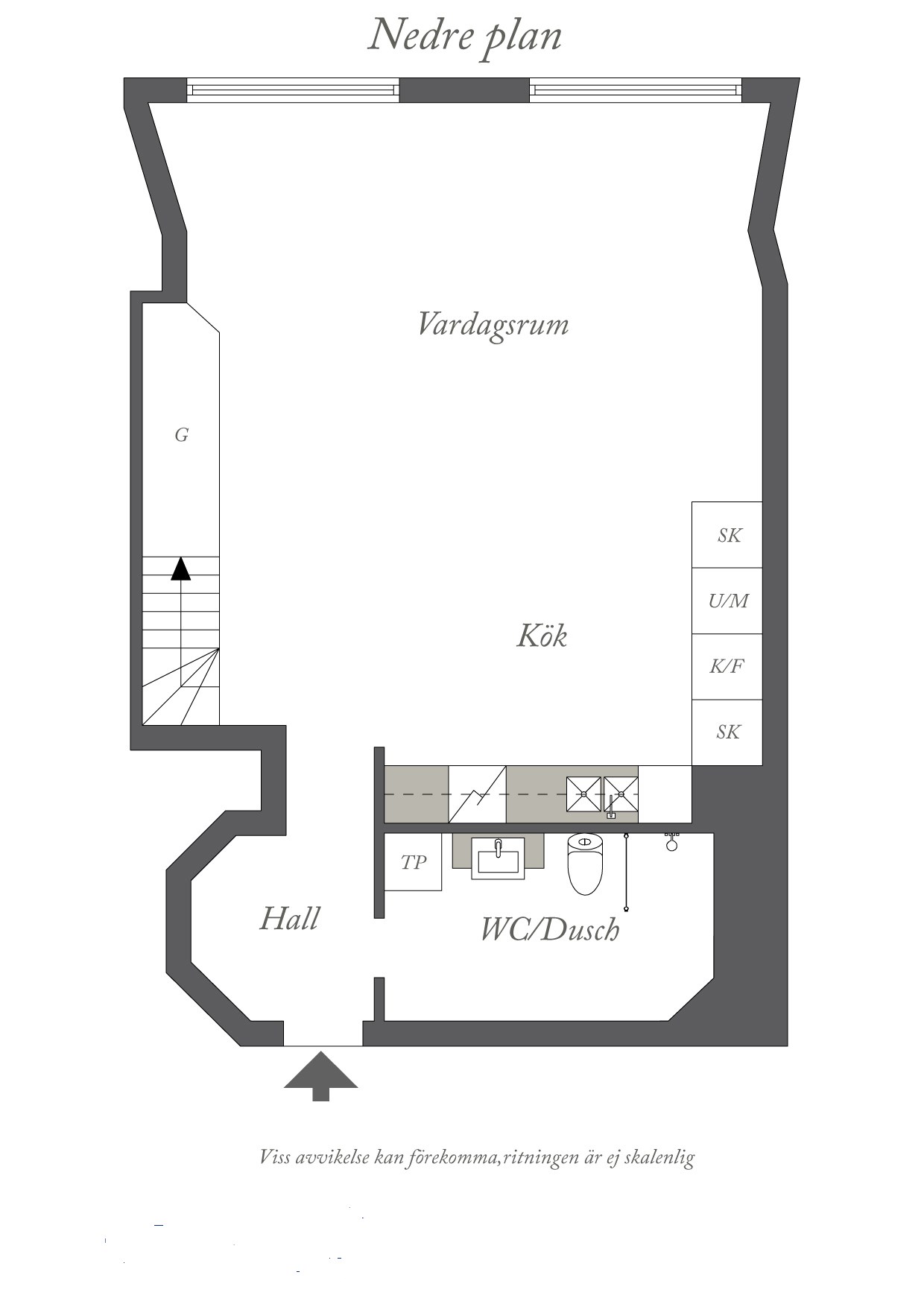 Planritning 1 Kungshöjdsgatan 11B