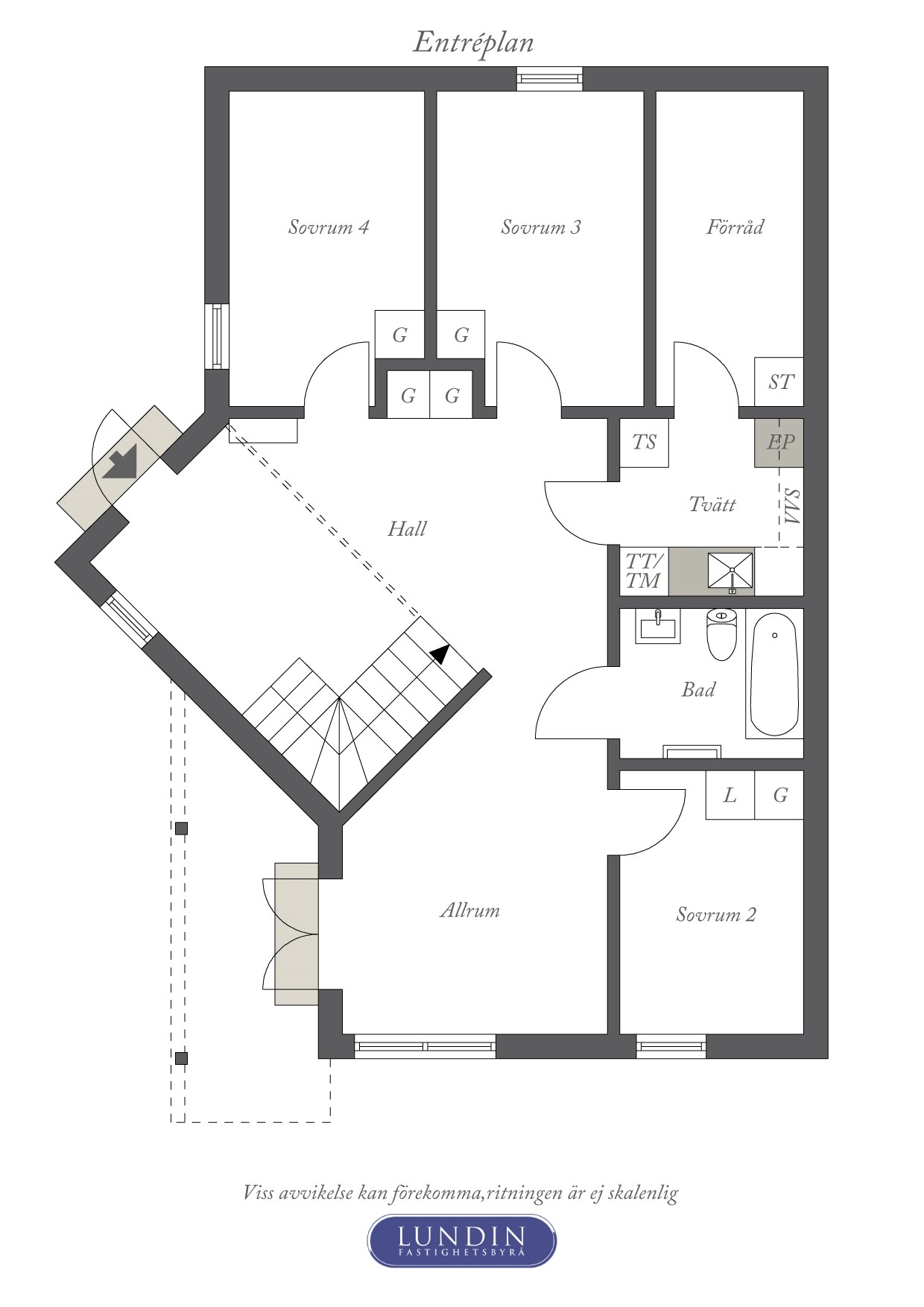 Planritning 1 Solgatan 3