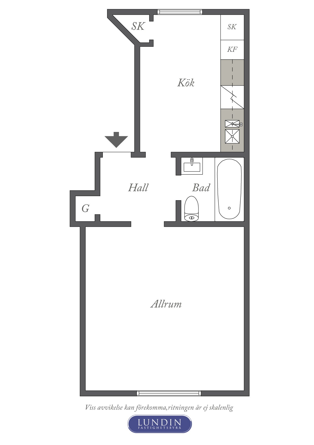 Planritning 1 Paradisgatan 27 R