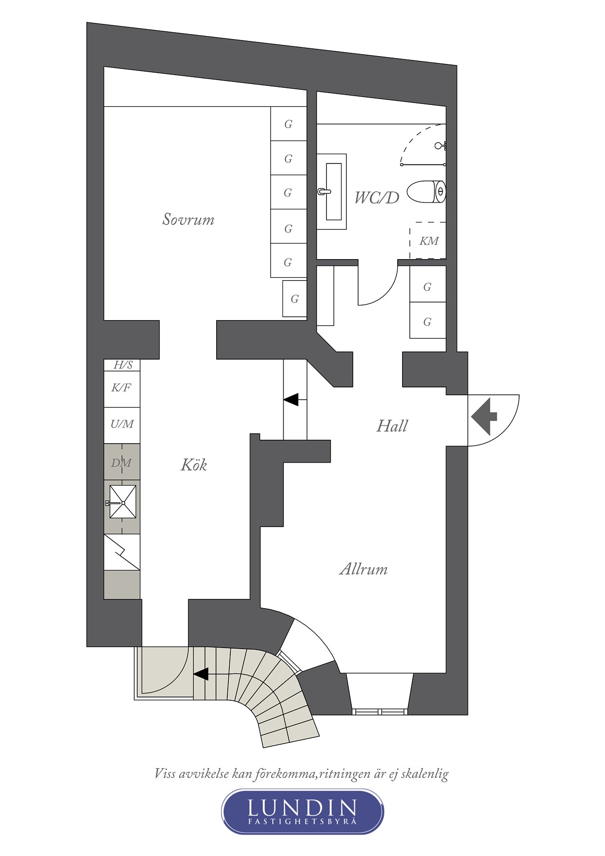 Planritning 1 Nordhemsgatan 52