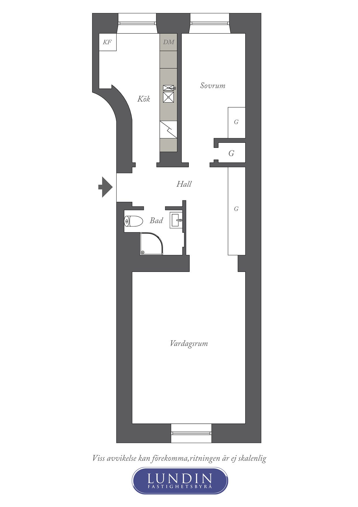 Planritning 1 Påskbergsgatan 10 