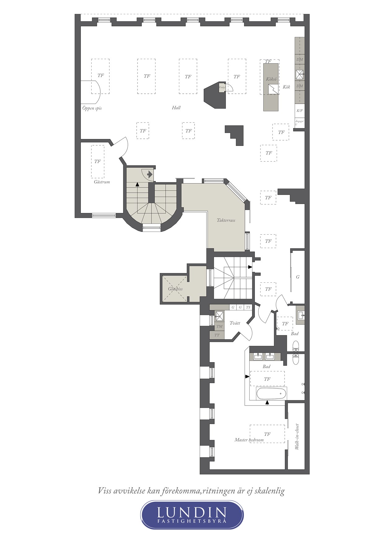 Planritning 1 Aschebergsgatan 5