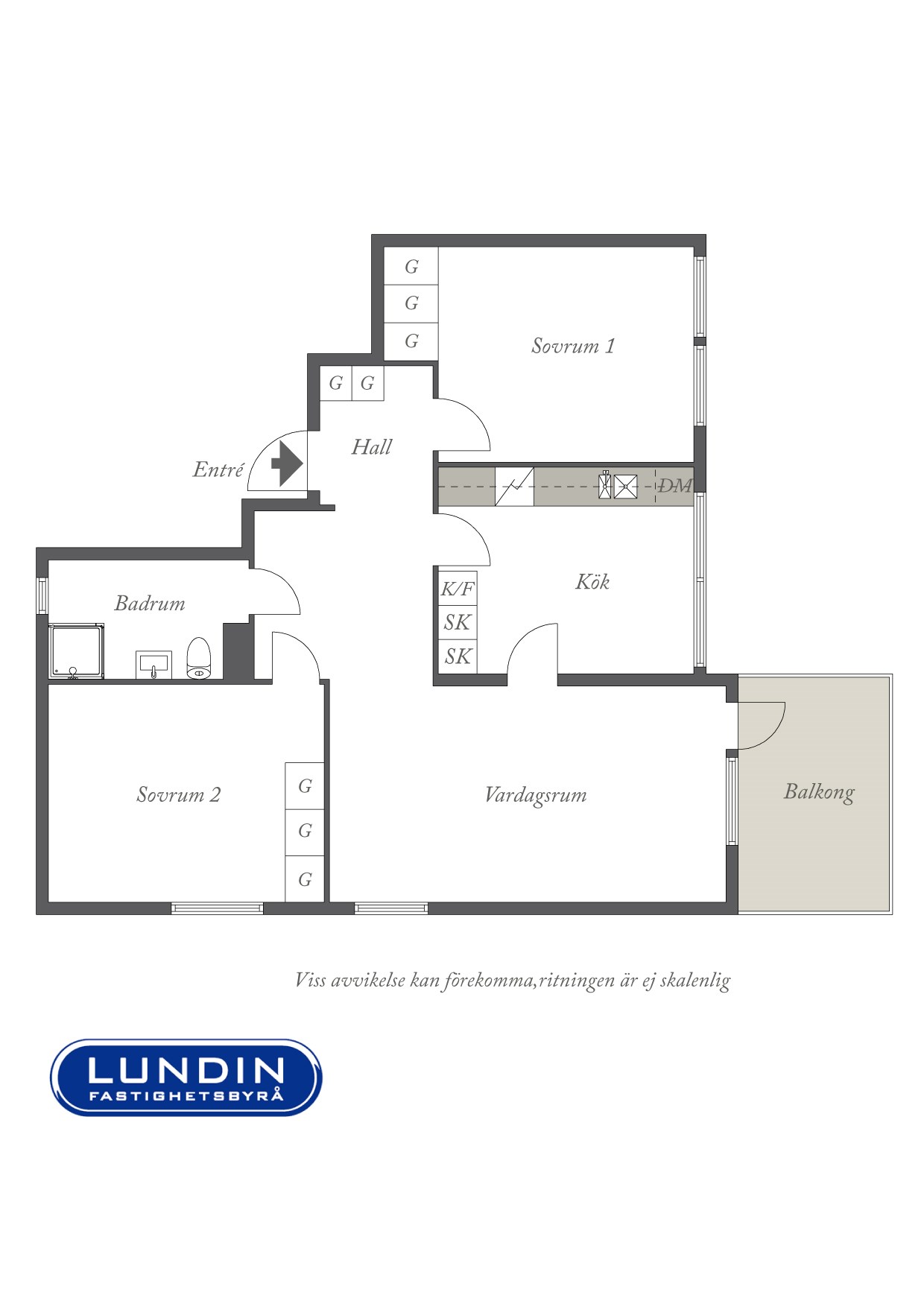 Planritning 1 Nya Tingstadsgatan 17 B