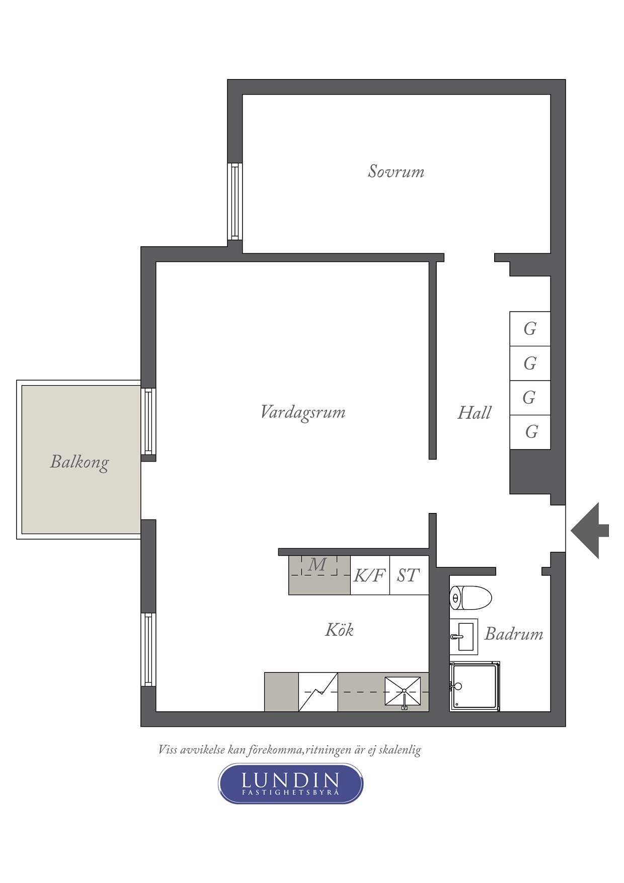 Planritning 1 Västergatan 16