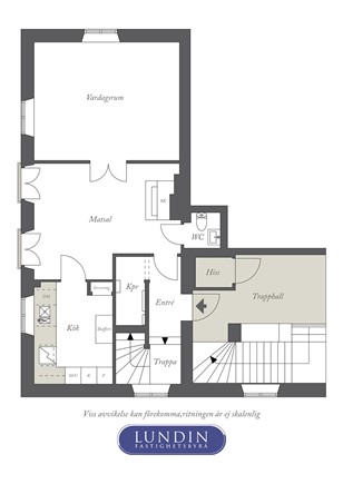 Planritning 1  Viktor Rydbergsgatan 20