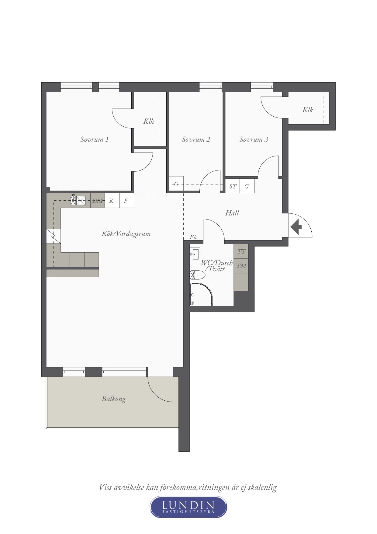 Planritning 1 Kadettgatan 3