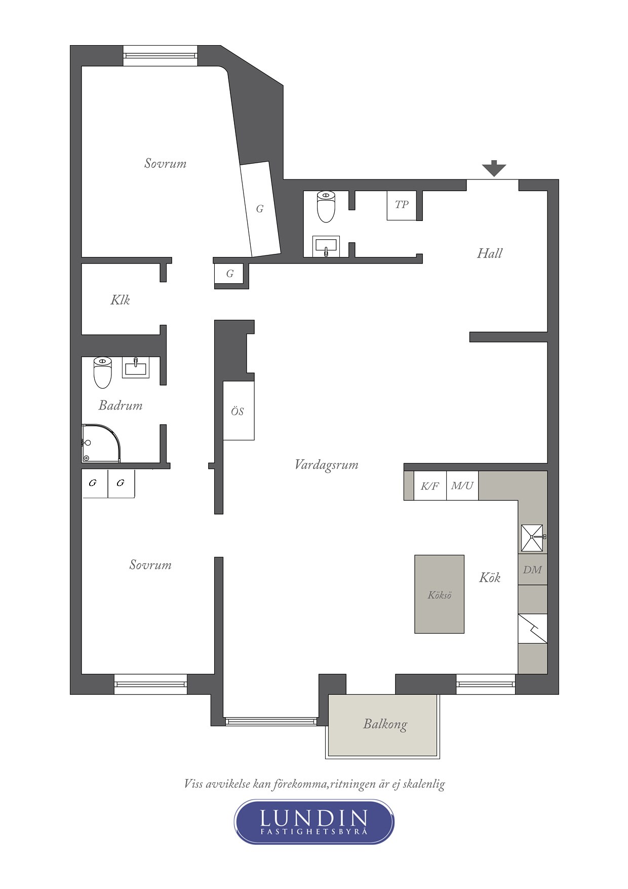Planritning 1 Nordenskiöldsgatan 19