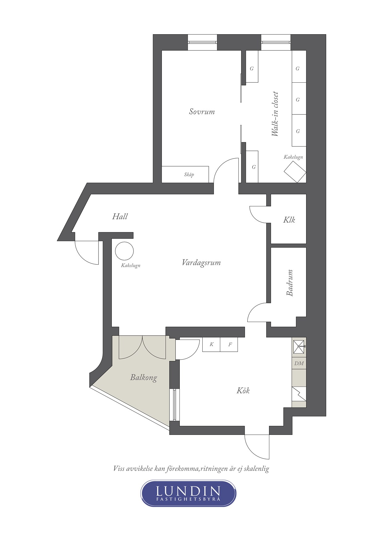 Planritning 1 Erik Dahlbergsgatan 26A