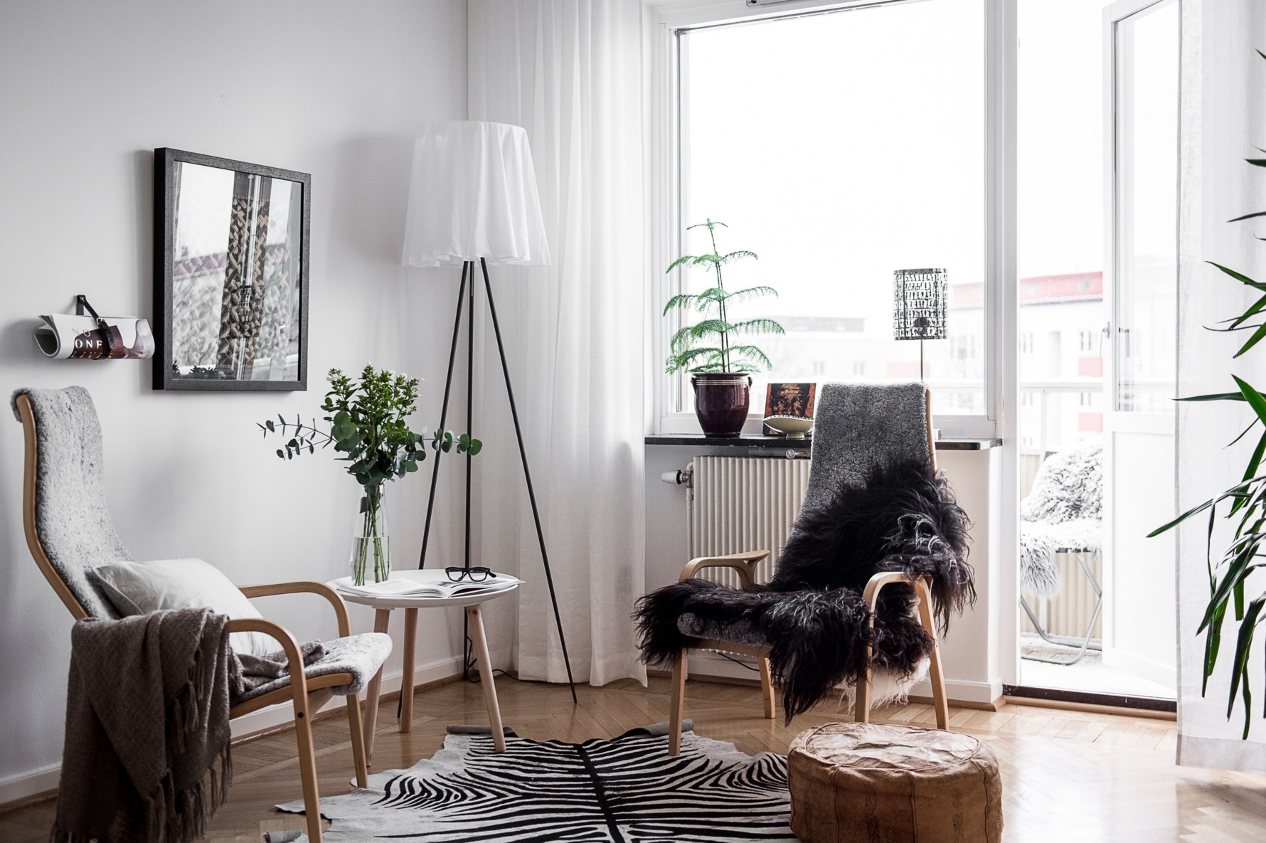 Nyslipad fiskbensparkett i original