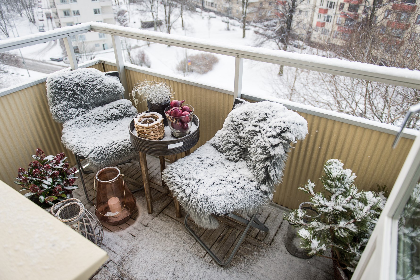 Balkong på våning 6