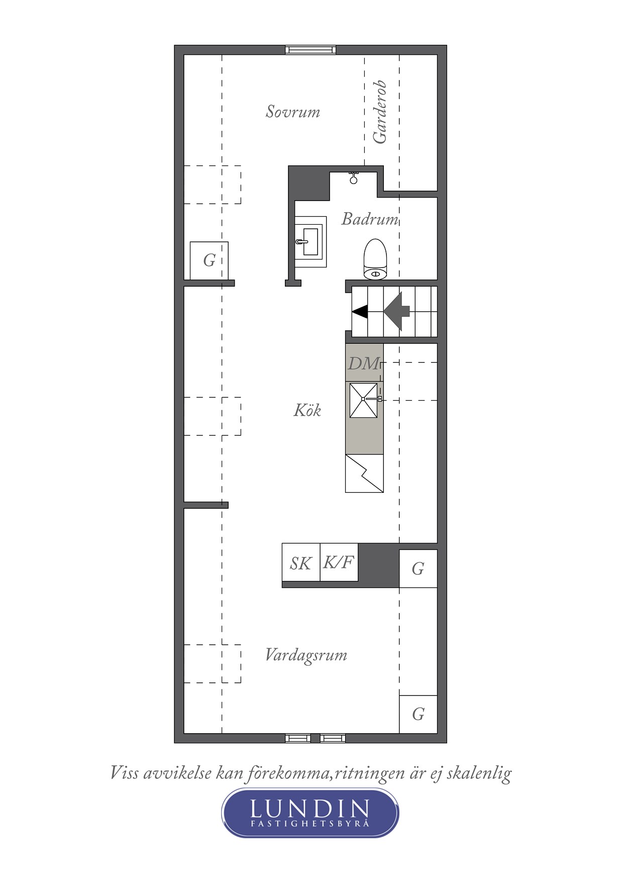 Planritning 1 Lundehagsgatan 5