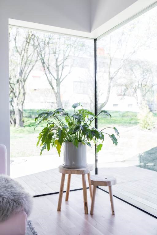 Lågupplöst Terrassen utanför kopplar ihop ute och inne