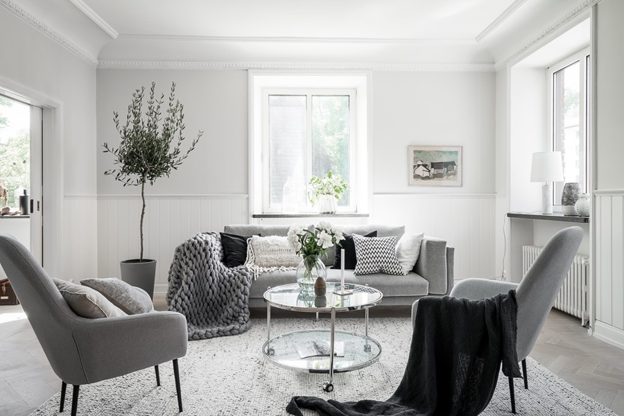 Våningen har totalrenoverats under året