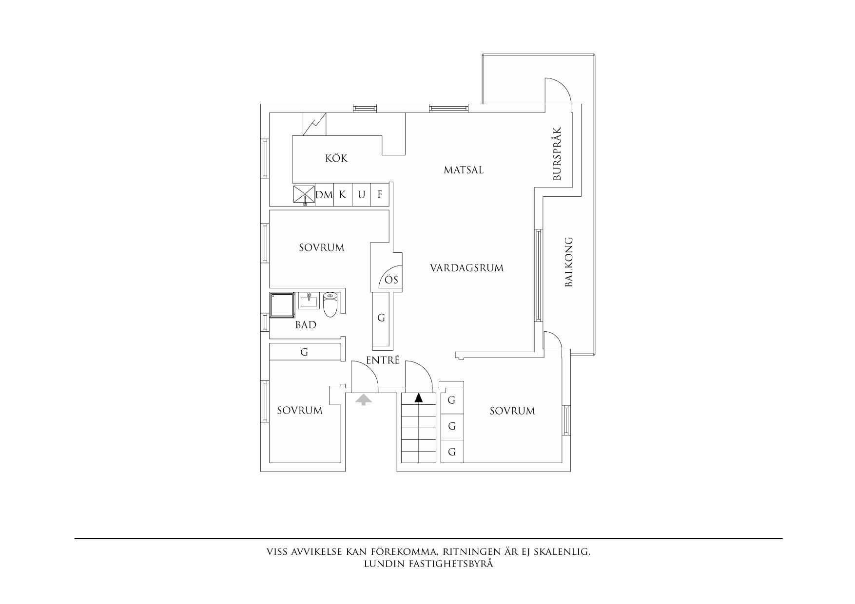 Planritning 1 Örgryte Stomgata 32