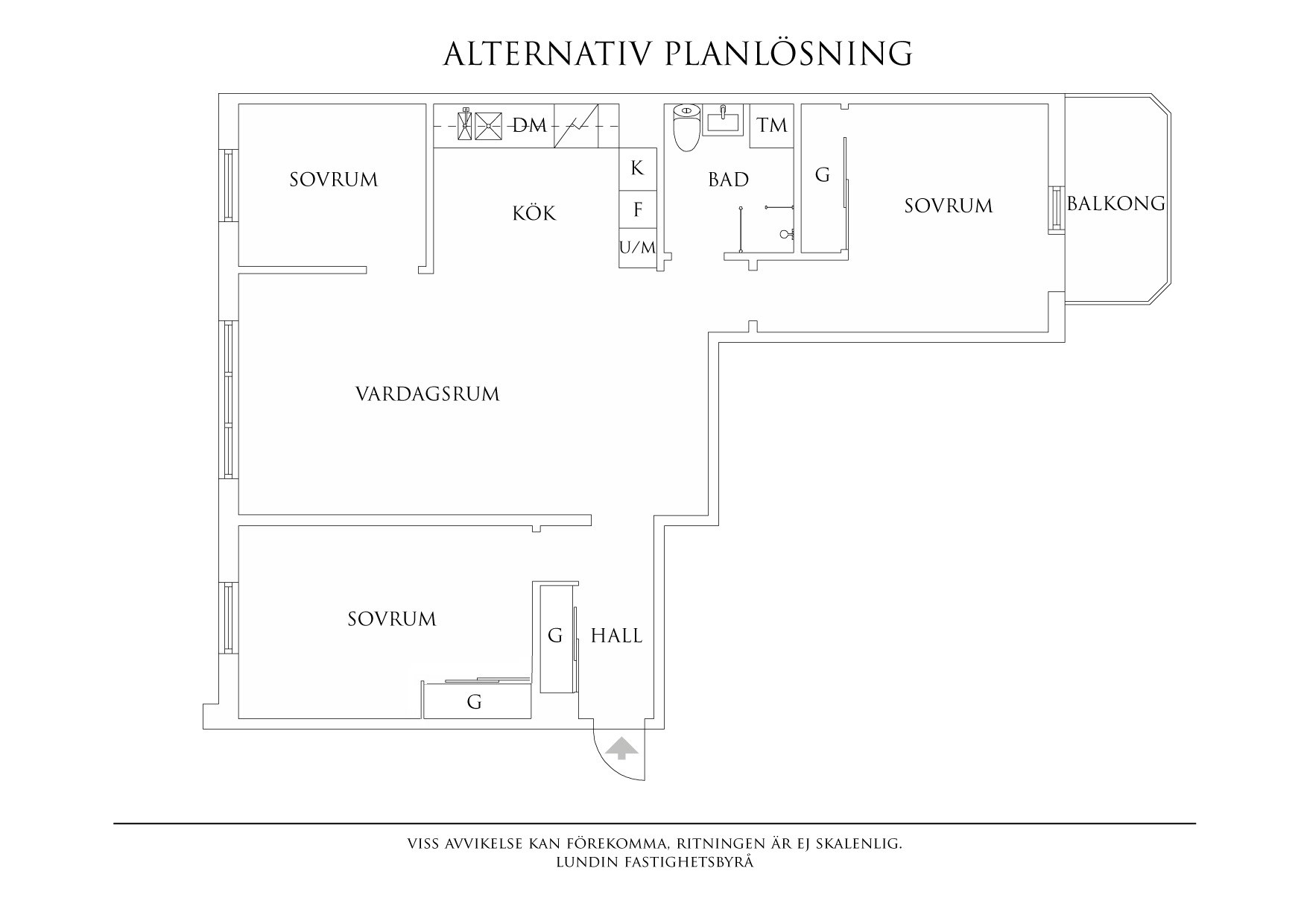 Planritning 2 Friggagatan 5A
