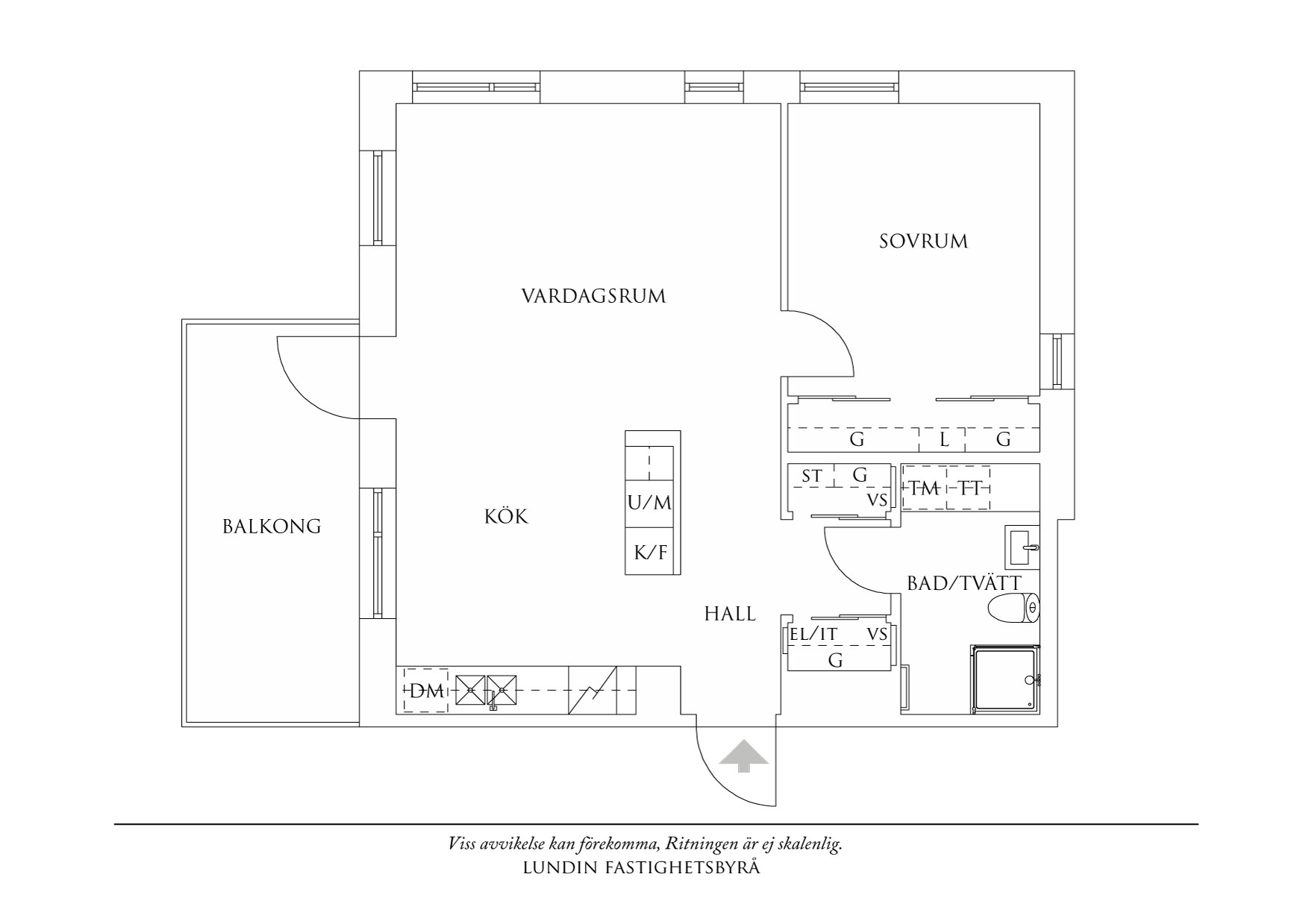 Lägenhetens disposition