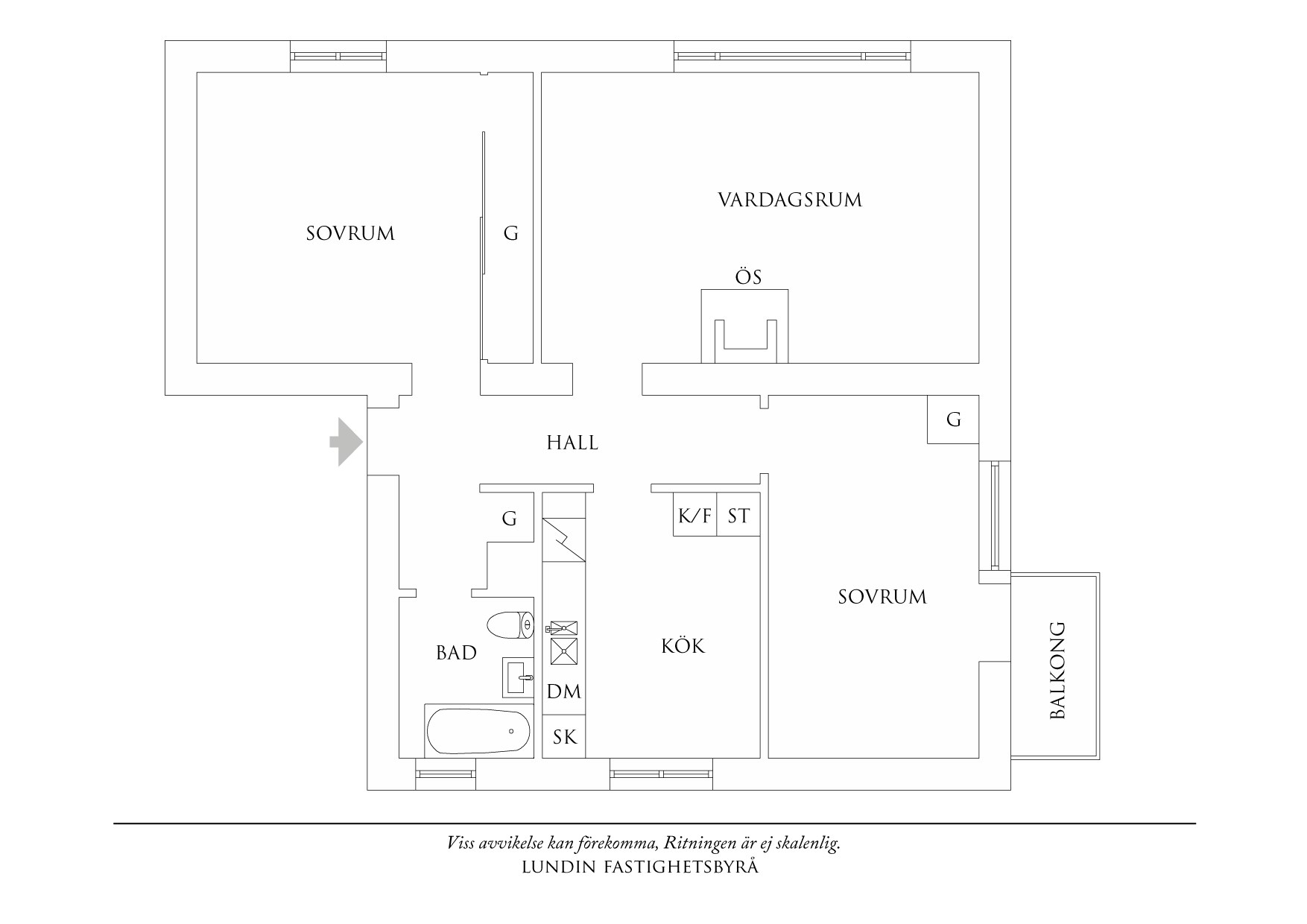 Planritning 1 Wingårdsgatan 11A