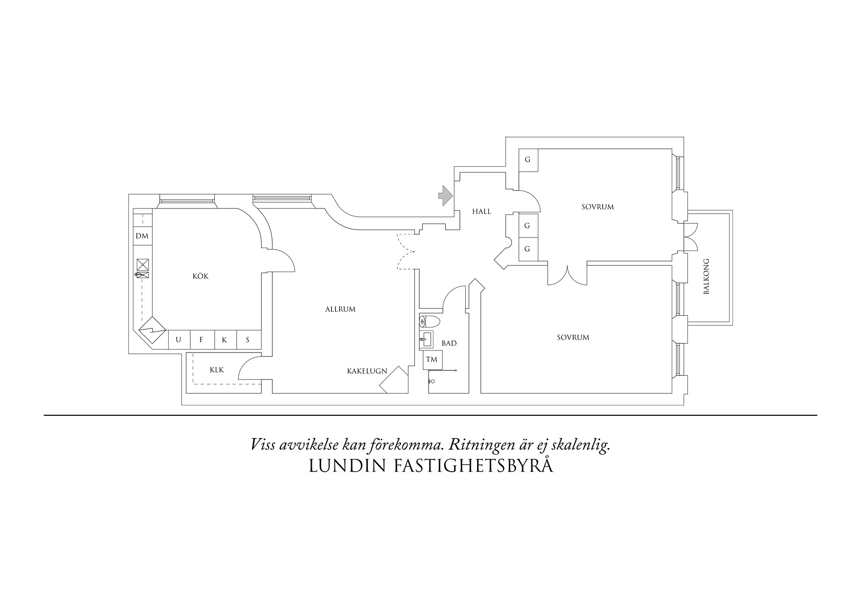 Planritning 1 Chalmersgatan 25 A