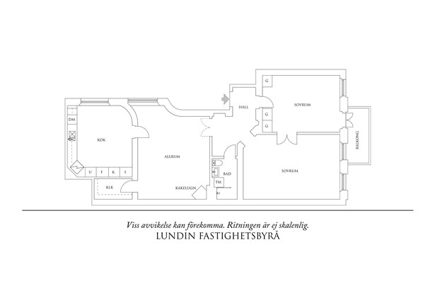 Planritning 1 Chalmersgatan 25 A