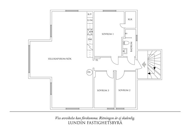 Planritning 1 Målaregatan 9