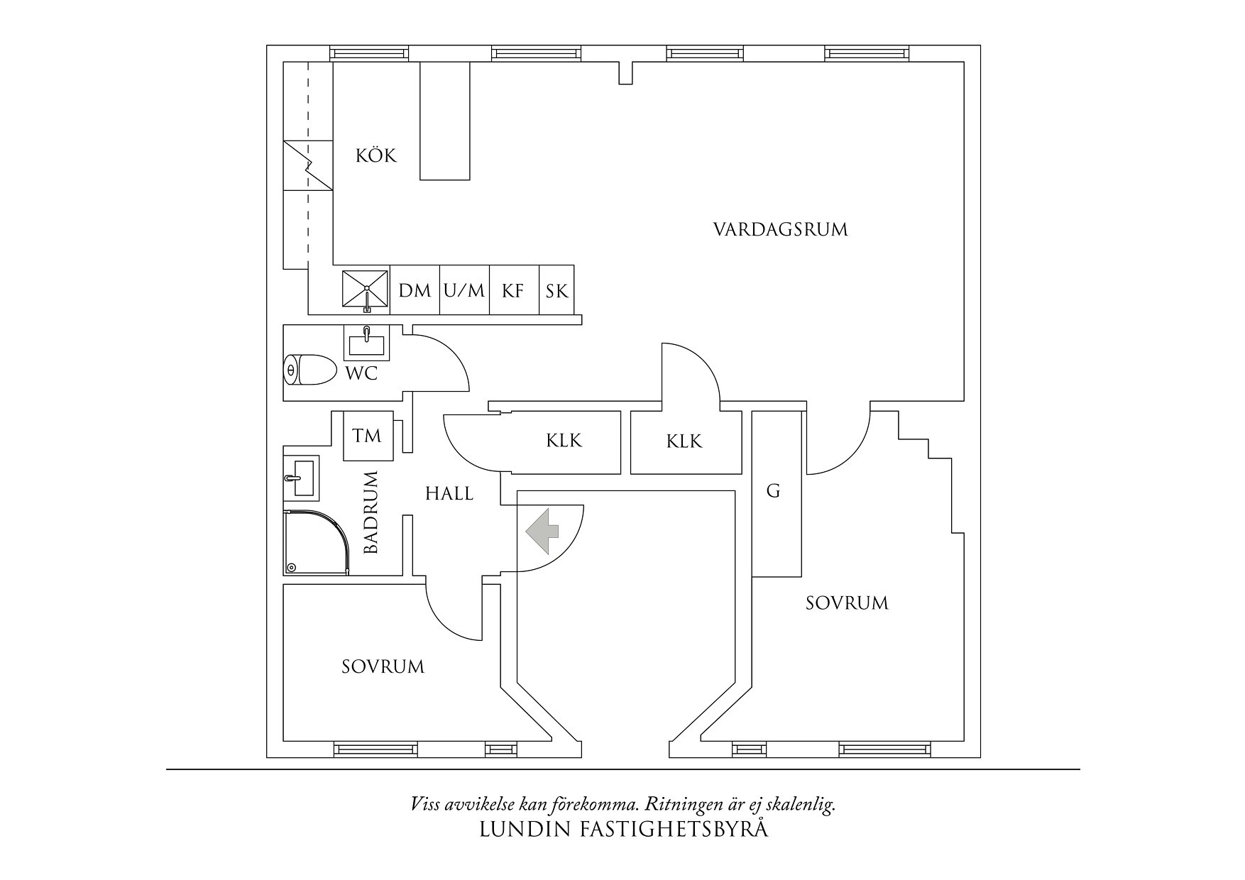 Planritning 1 Ånäsvägen 16 B