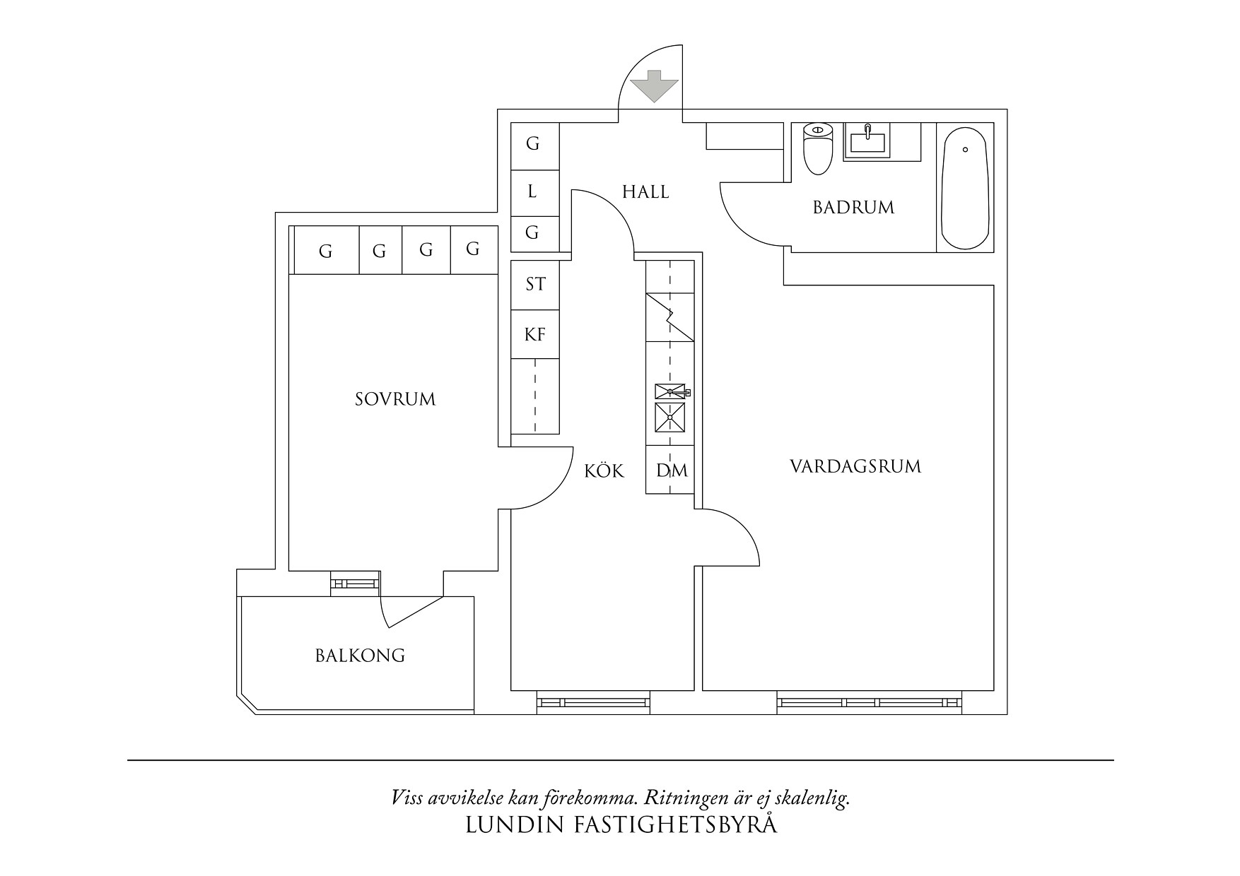 Planritning 1 Stampgatan 58B