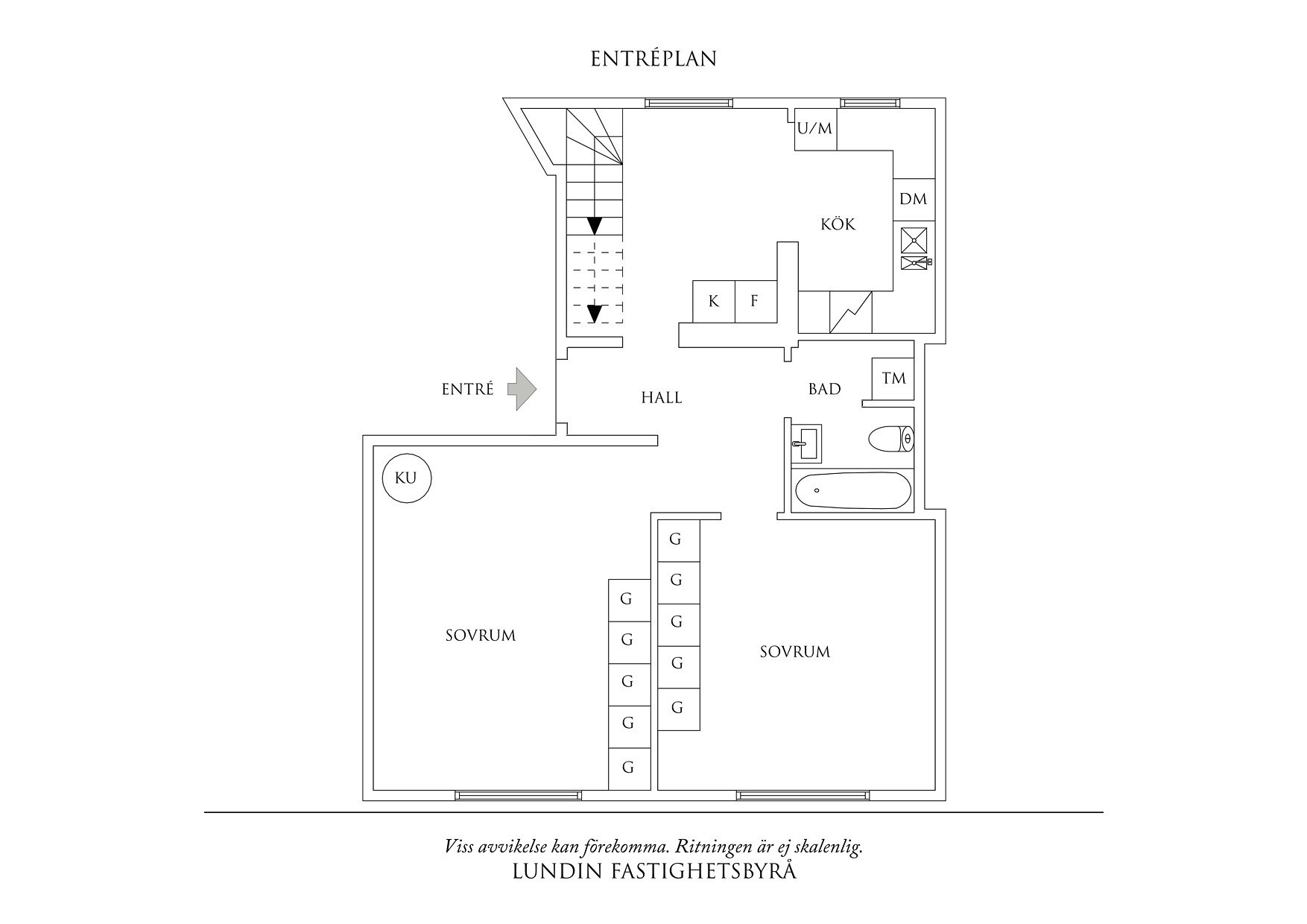 Planritning 1 Uddevallagatan 29