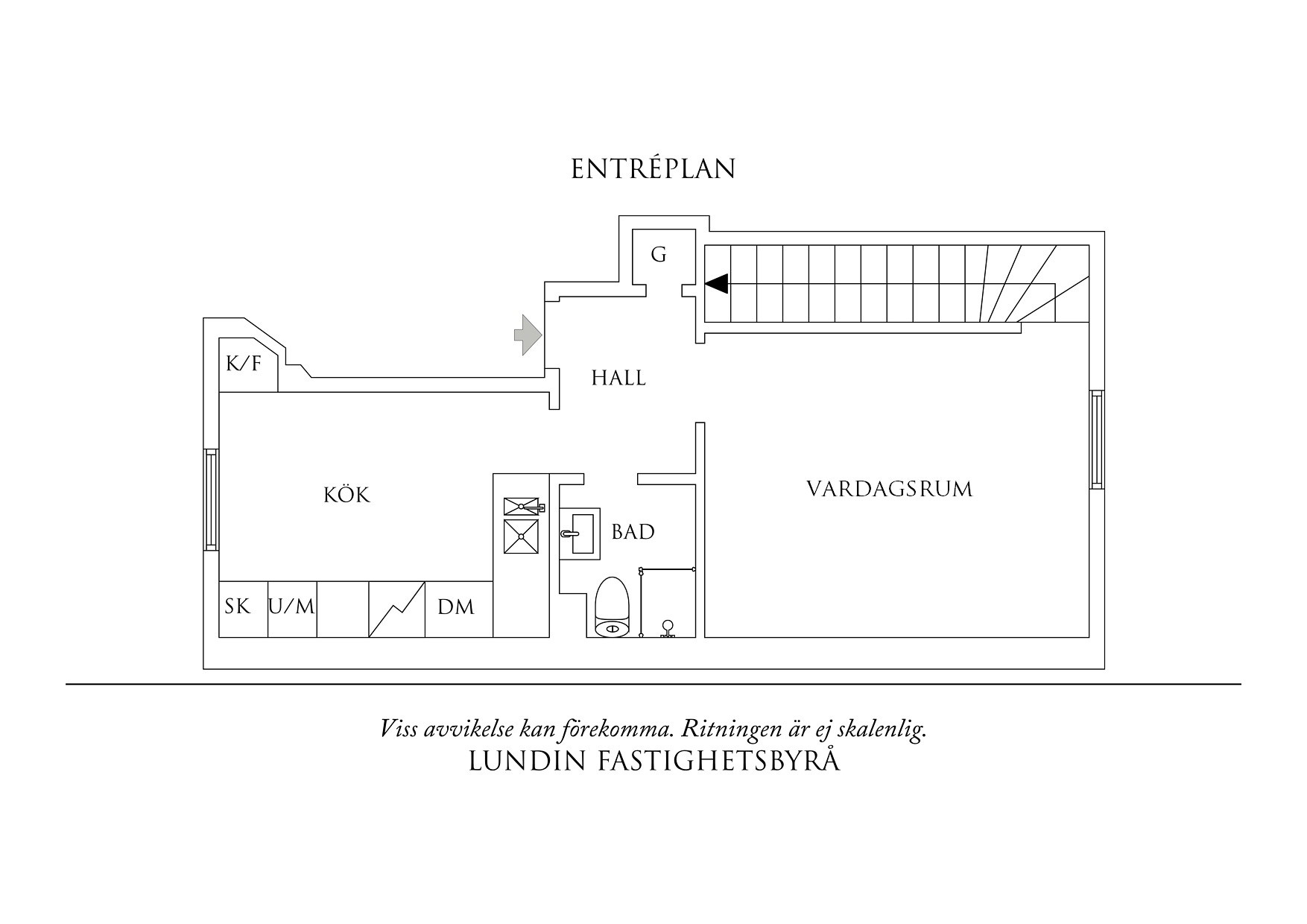 Planritning 1 Storkgatan 6L