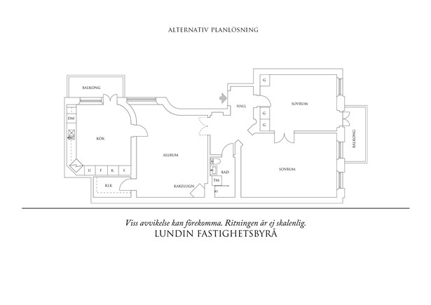 Planritning 2 Chalmersgatan 25 A