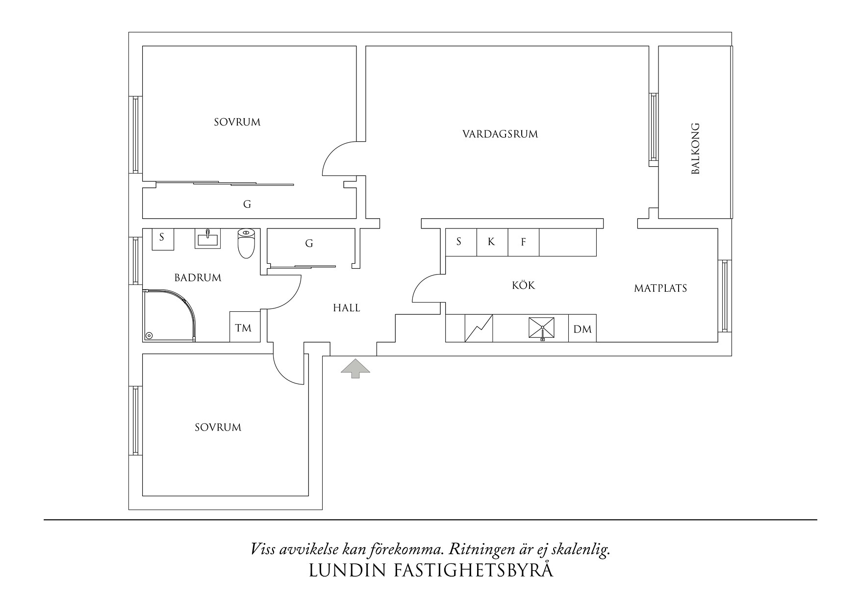 Planritning 1 Lillekärr Norra 34