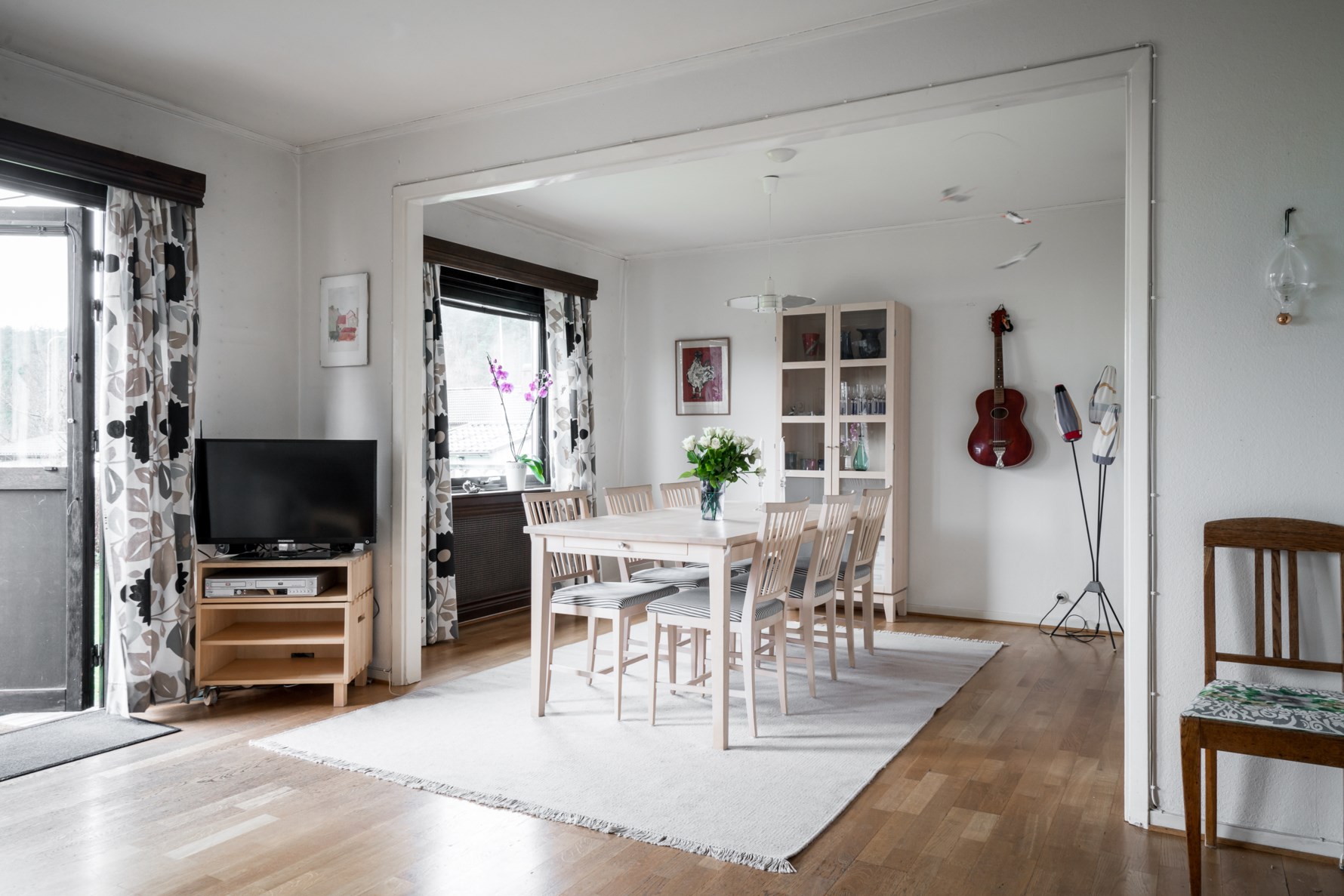 Här går att dela av till ett extra sovrum för den som har behov av det