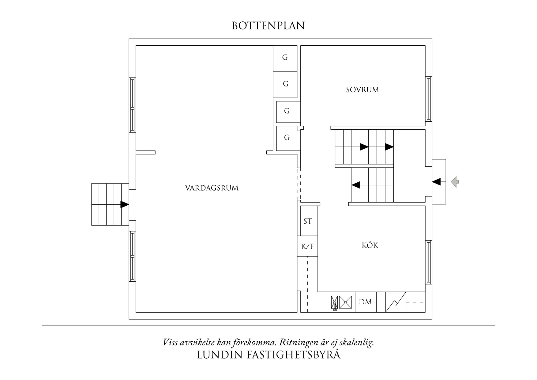 Planritning 1 Korsklevegatan 36