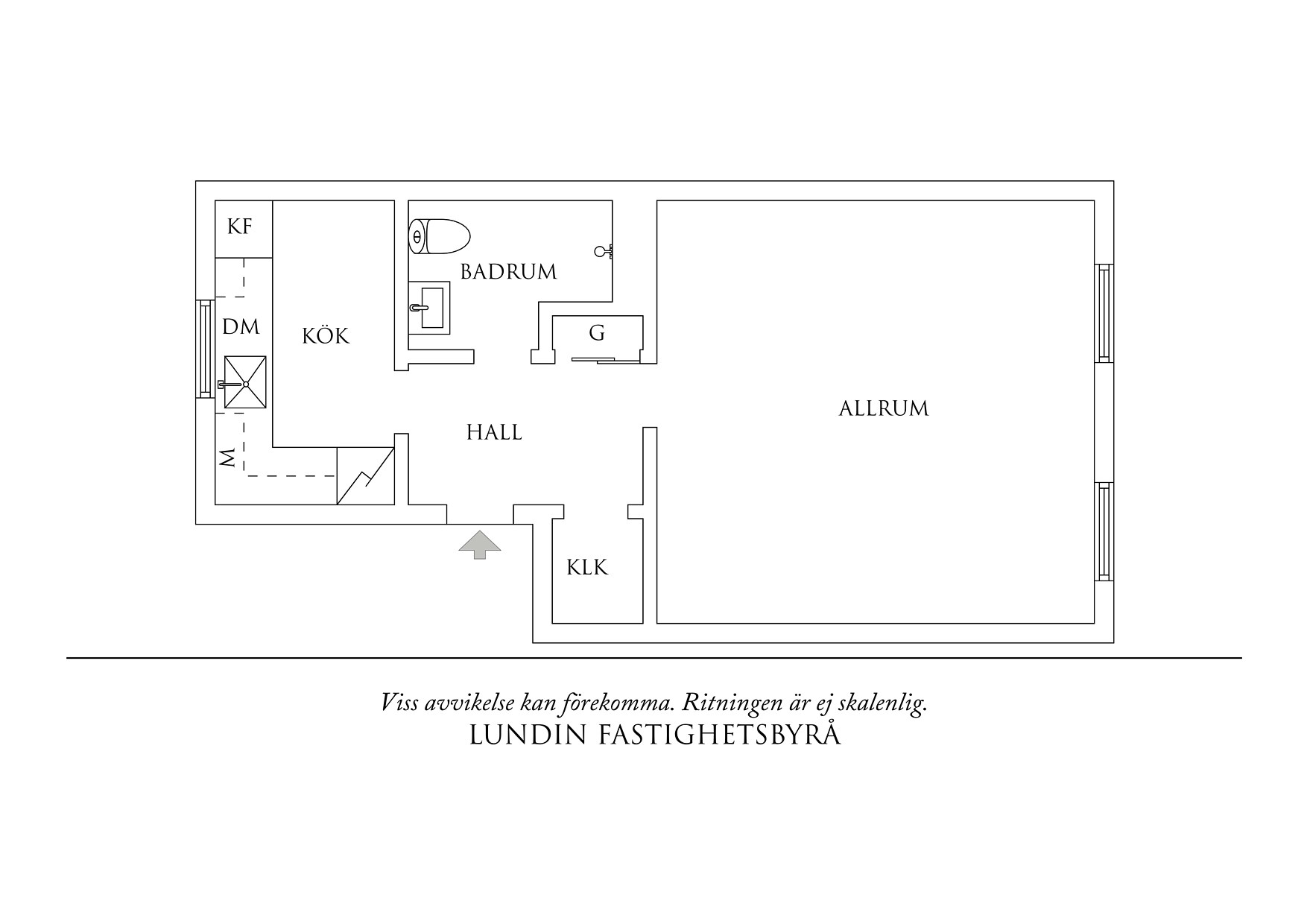Planritning 1 Skiftesgatan 8B