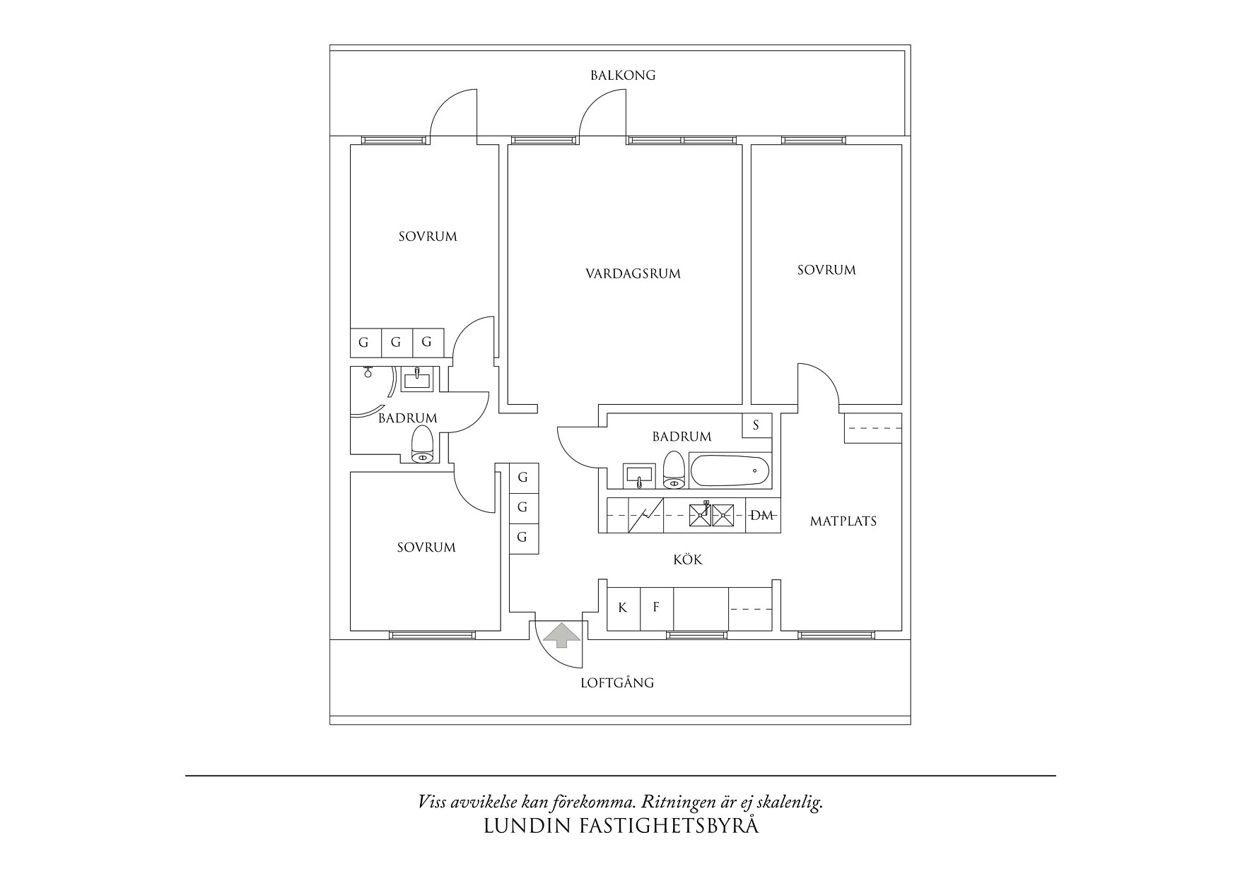 Planritning 1 Lillekärr Södra 204
