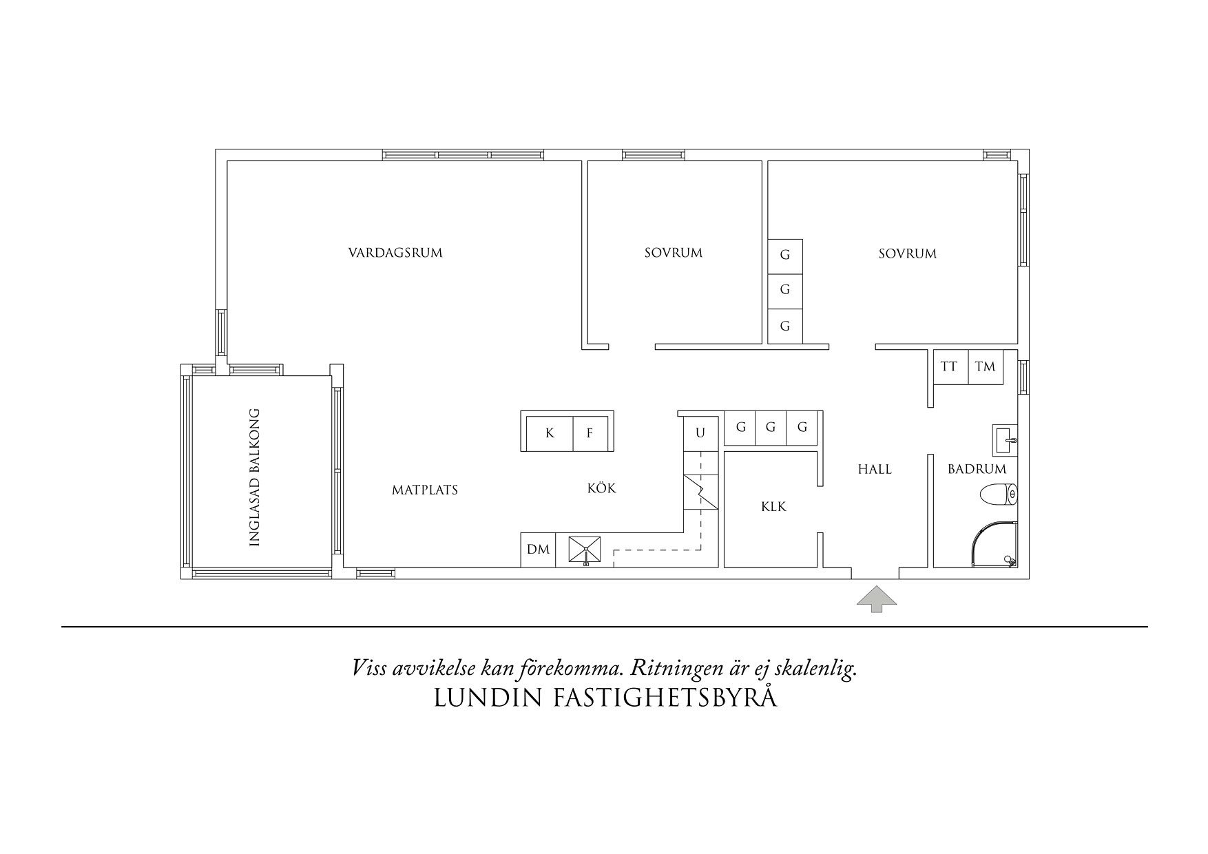 Planritning 1 Norra Skeppspromenaden 9