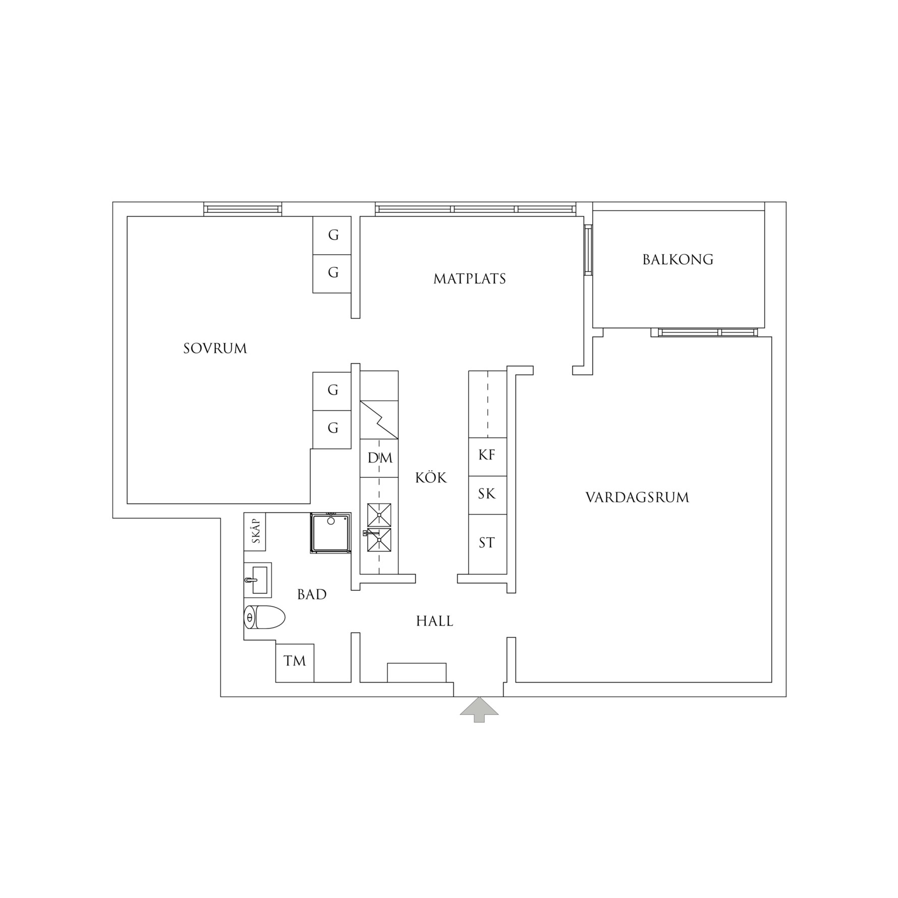 Planritning 1 Heidenstams Gata 13