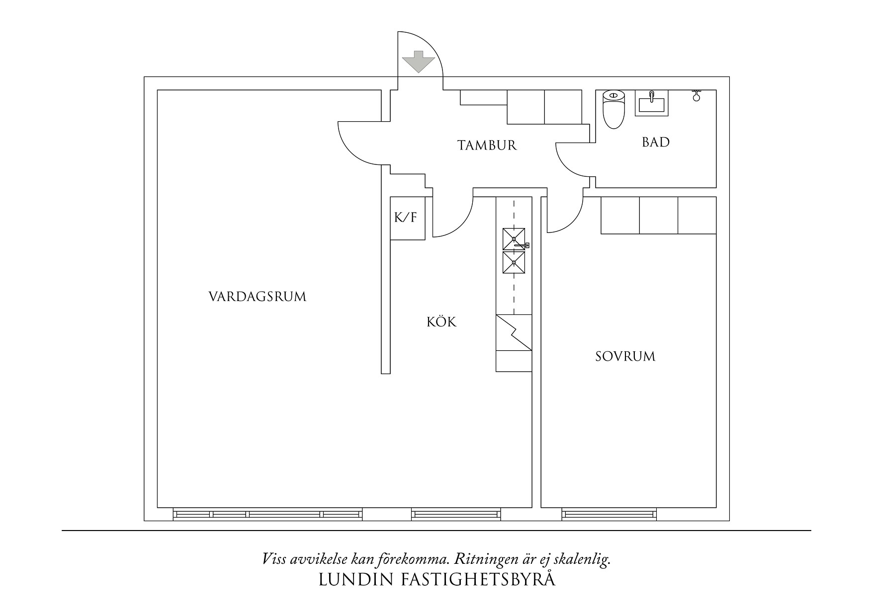 Planritning 1 Vaktmästaregången 3