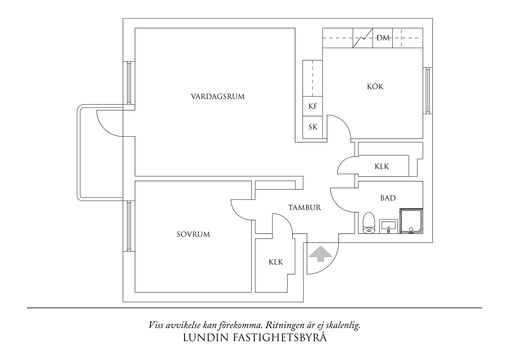 Planritning 1 Toleredsgatan 26B