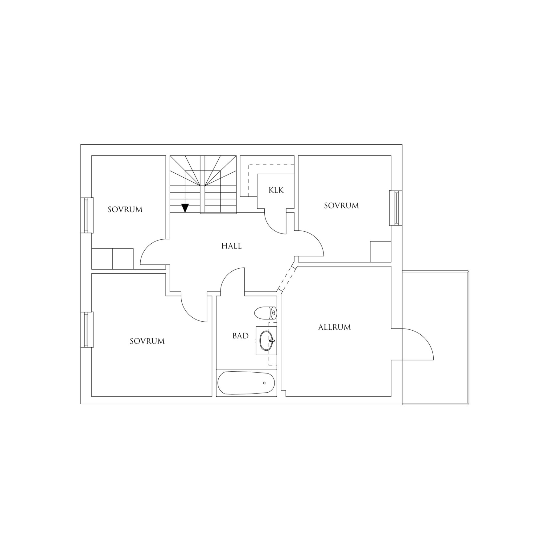 Planritning 2 Kalmargatan 44B