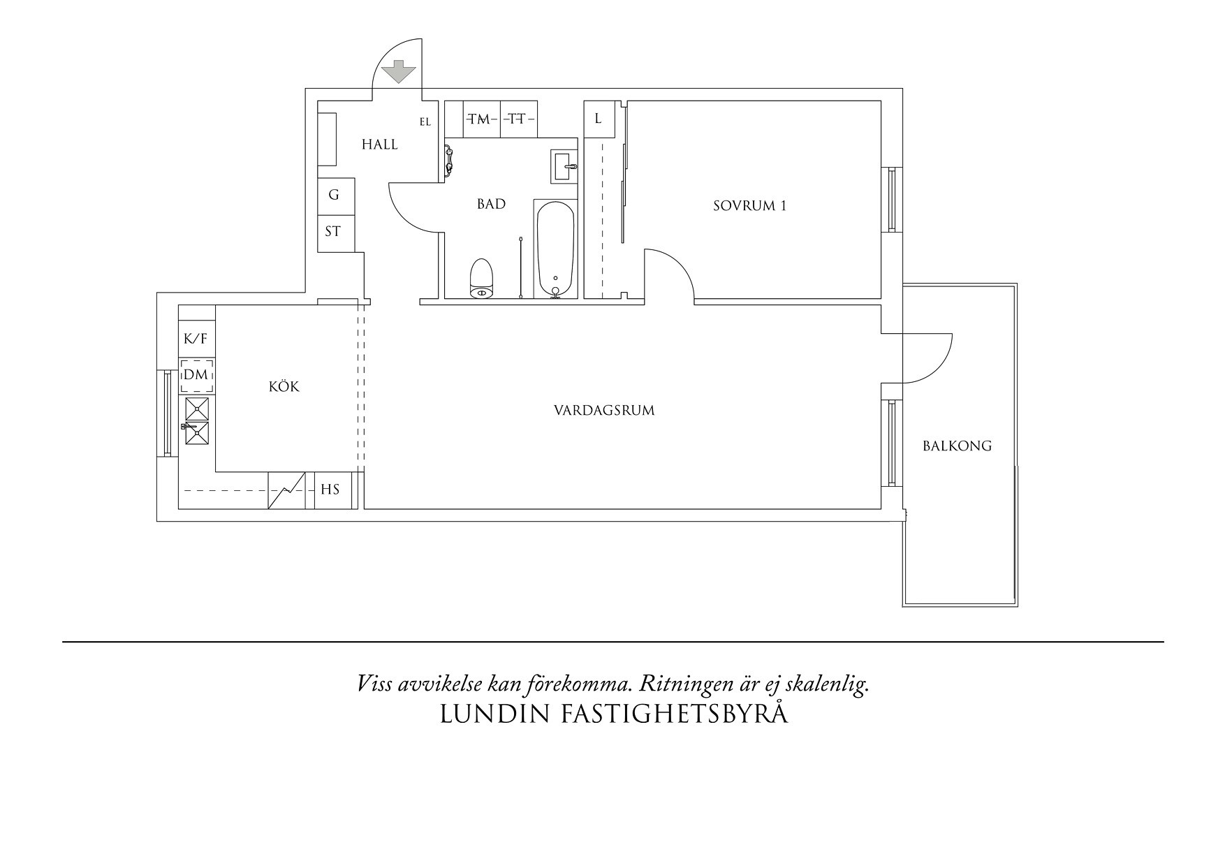 Planritning 1 Rundbäcksgatan 16