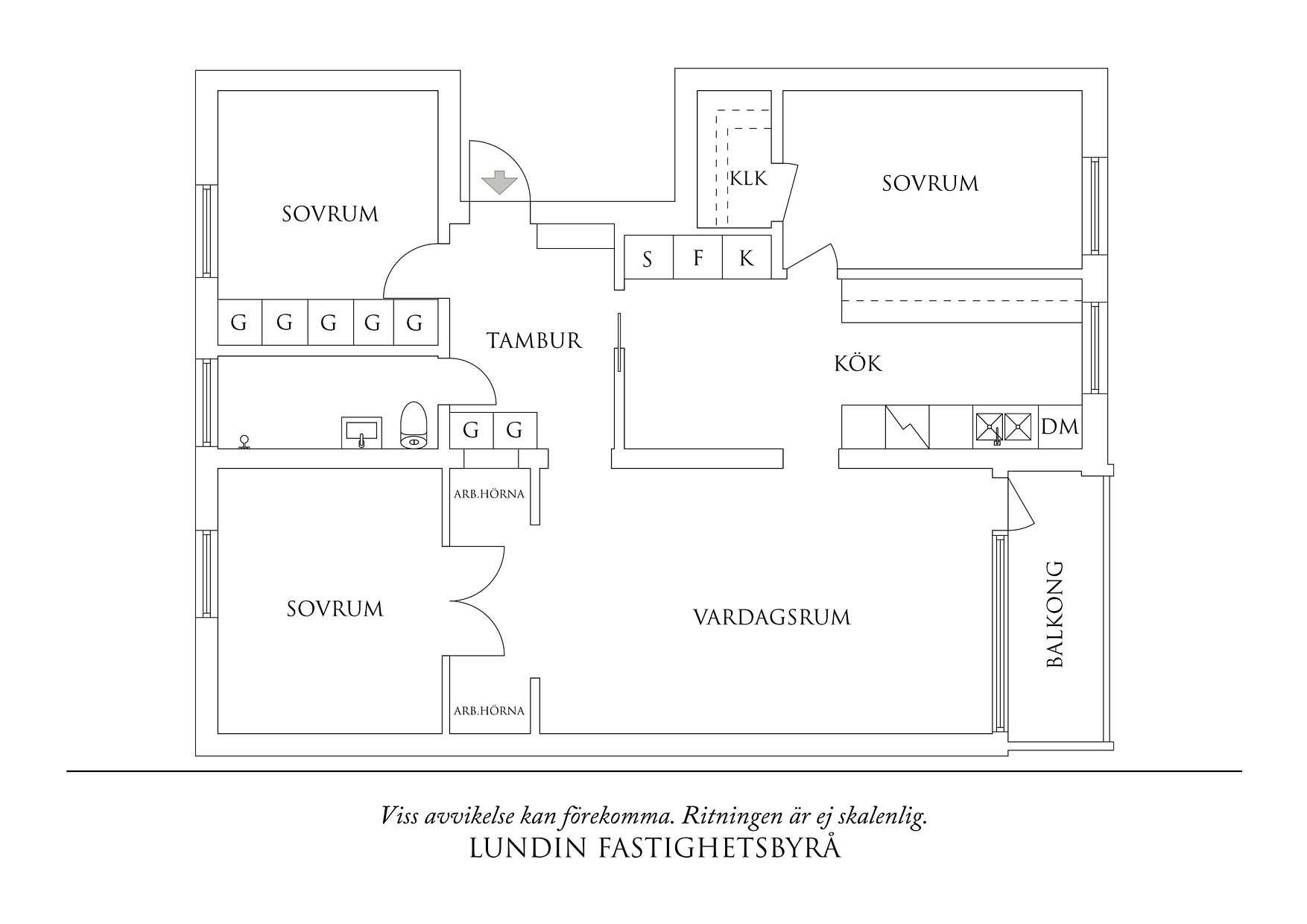 Planritning 1 Kapplandsgatan 2