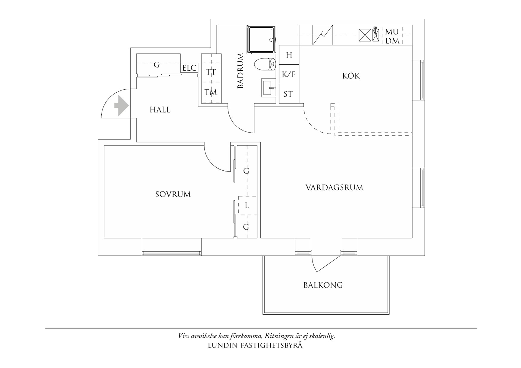 Planritning 1 Bratteråsgatan 60